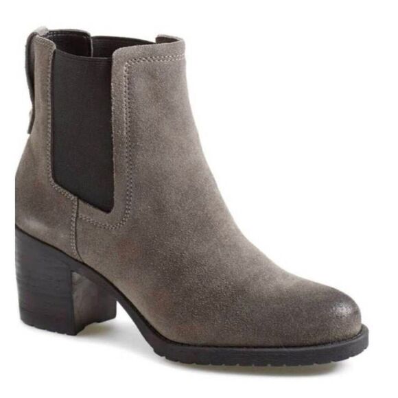 SAM EDELMAN Hanley Grey Suede Chelsea Boot Size 8.5 - Picture 2 of 12